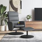 vidaXL Massagestoel verstelbaar met voetenbankje kunstleer, Huis en Inrichting, Fauteuils, Verzenden, Nieuw
