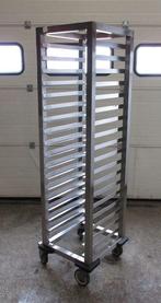 RVS Regaalwagen, Baklava schaal transportwagen, 44cm, gelast