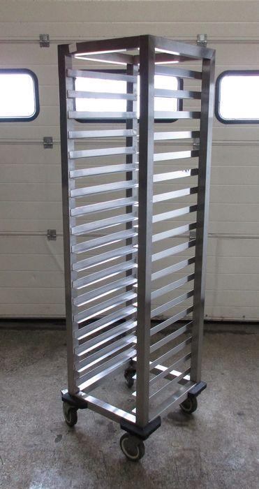 RVS Regaalwagen, Baklava schaal transportwagen, 44cm, gelast, Zakelijke goederen, Kantoor en Winkelinrichting | Winkel en Inventaris