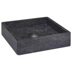Marmeren Gootsteen 40x40 Zwart | Retour Deal 40% (wastafel), Huis en Inrichting, Badkamer | Badkamermeubels, Minder dan 50 cm