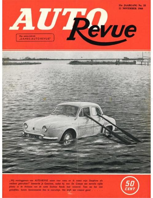 1960 AUTO REVUE MAGAZINE 23 NEDERLANDS, Boeken, Auto's | Folders en Tijdschriften, Ophalen of Verzenden