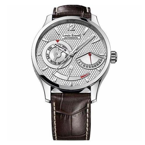 Louis Erard - Automatic 1931 Retrograde Brown Leather Strap, Handtassen en Accessoires, Horloges | Heren