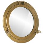 vidaXL Wandspiegel patrijspoort Ø50 cm aluminium en glas, Huis en Inrichting, Woonaccessoires | Spiegels, Verzenden, Nieuw