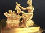 Pendule - - Verguld brons - 1800-1850, Antiek en Kunst, Antiek | Klokken