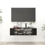 vidaXL Tv-hangmeubel 100x30x26,5 cm bewerkt hout zwart, Huis en Inrichting, Verzenden, Nieuw