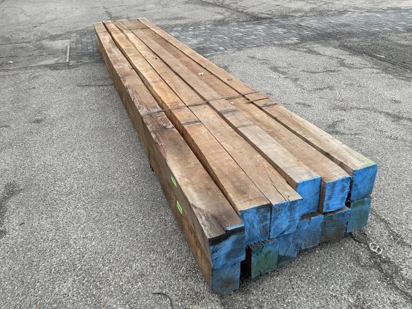 Veiling - 2x Azobé balk 600x20x16,5 cm, Tuin en Terras, Palen, Balken en Planken, Nieuw