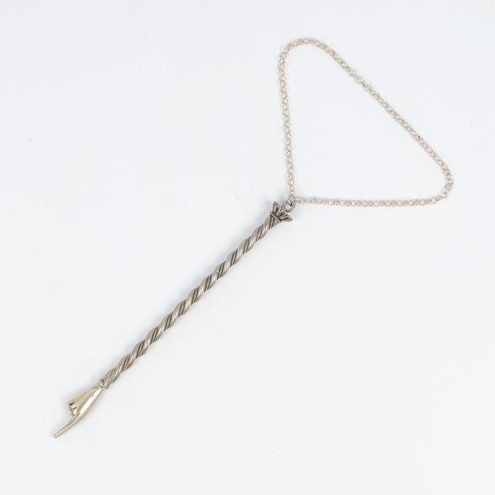 Judaica (2) - .925 zilver - 1950-1960 - Jad & Mezuzah NO, Antiek en Kunst, Antiek | Zilver en Goud