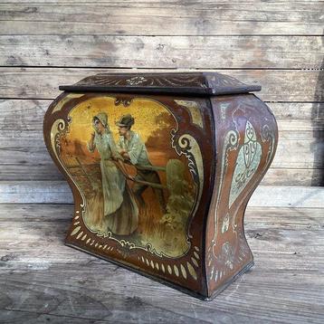 A. Jacques - Boîte en étain - modèle dhorloge - Fer