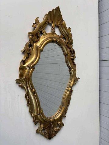 Miroir mural - Bois, miroir - Miroir doré