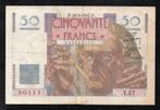 Frankreich Pick 127 50 Francs Le Verrier 20/03/1947, Verzenden, België