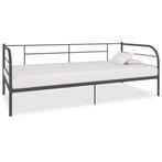 vidaXL Bedbank metaal grijs 90x200 cm, Verzenden, Nieuw
