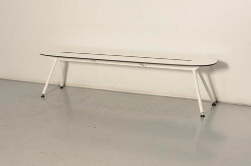Lonc Alowha designbankje, wit / wit, 200 x 40 cm, Huis en Inrichting, Stoelen, Gebruikt, Ophalen of Verzenden
