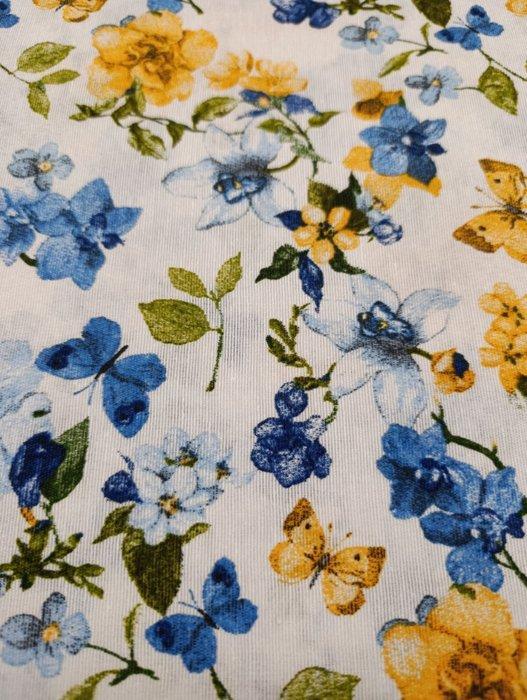 1-010 - 370 x 270 cm - Bellissimo tessuto Panama in cotone -, Antiek en Kunst, Antiek | Tapijten, Tafelkleden en Textiel