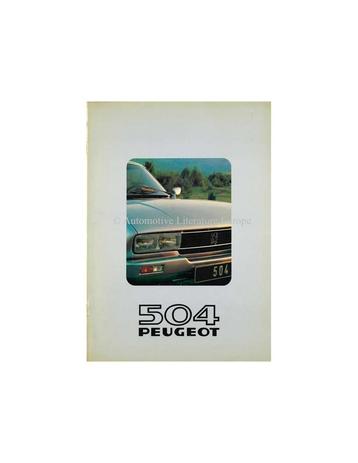 1980 PEUGEOT 504 BROCHURE NEDERLANDS, Nieuw