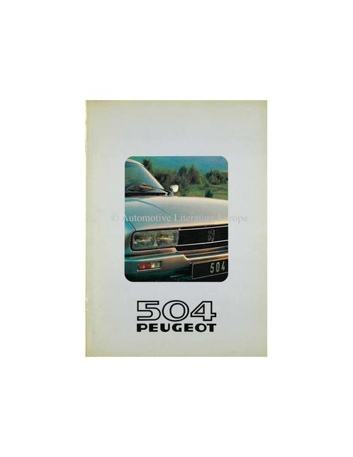 1980 PEUGEOT 504 BROCHURE NEDERLANDS, Livres, Autos | Brochures & Magazines