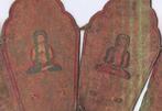 ANTIEK TIBETAANS ORACELHOOFDDOOS - Tibet - eind 17e - 18e, Antiek en Kunst