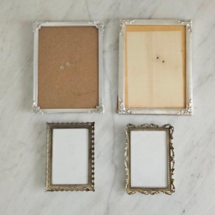 Fotolijst (4) - Hout, Legering - versieren, Antiek en Kunst, Curiosa en Brocante
