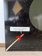 Tintin - Plaque émaillée lune - Fusée approchant la lune –, Nieuw