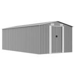 vidaXL Tuinschuur 257x489x181 cm metaal grijs, Tuin en Terras, Verzenden, Nieuw