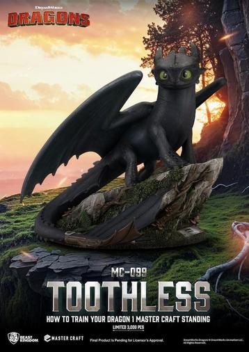 How To Train Your Dragon Master Craft Statue Standing Toothl, Ophalen of Verzenden