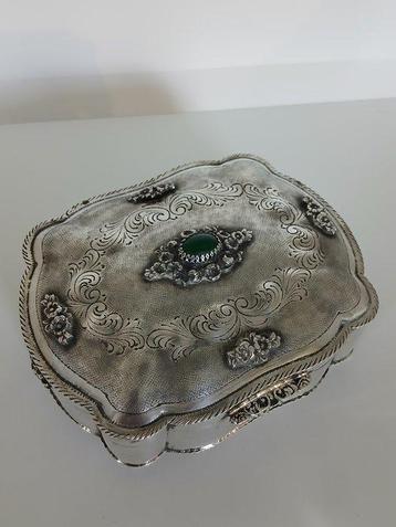 Boîte à bijoux - Argent 800 - Ancien coffre en argent, Antiquités & Art
