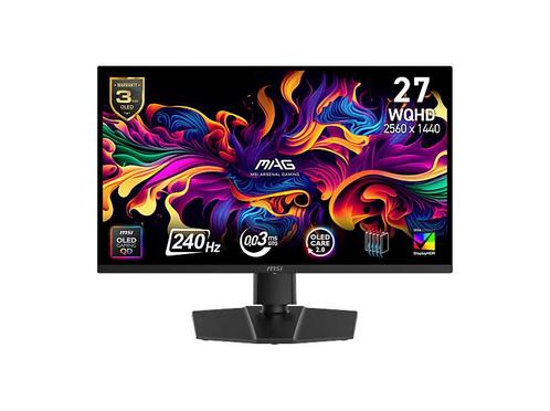 Msi - WQHD Gaming monitor - 26.5 inch - Zwart, Computers en Software, Monitoren, Overige typen, In hoogte verstelbaar, Minder dan 1 ms