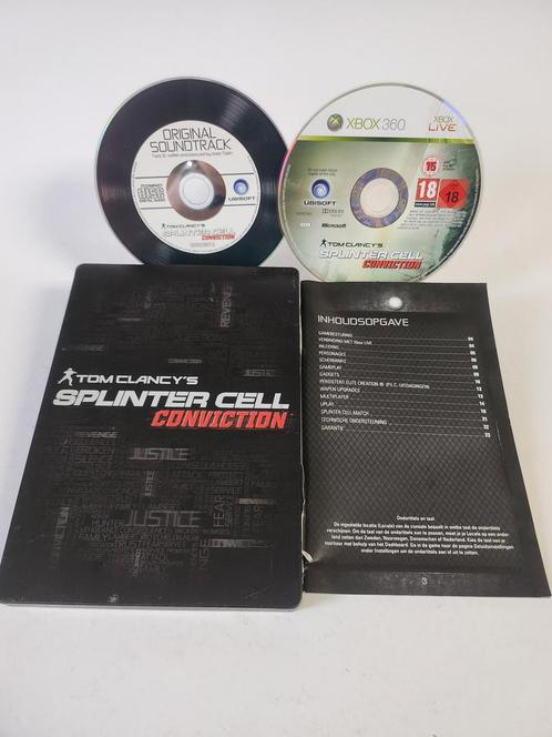 Tom Clancys Splinter Cell Conviction Steelcase Xbox 360, Games en Spelcomputers, Games | Xbox 360, Zo goed als nieuw, Ophalen of Verzenden