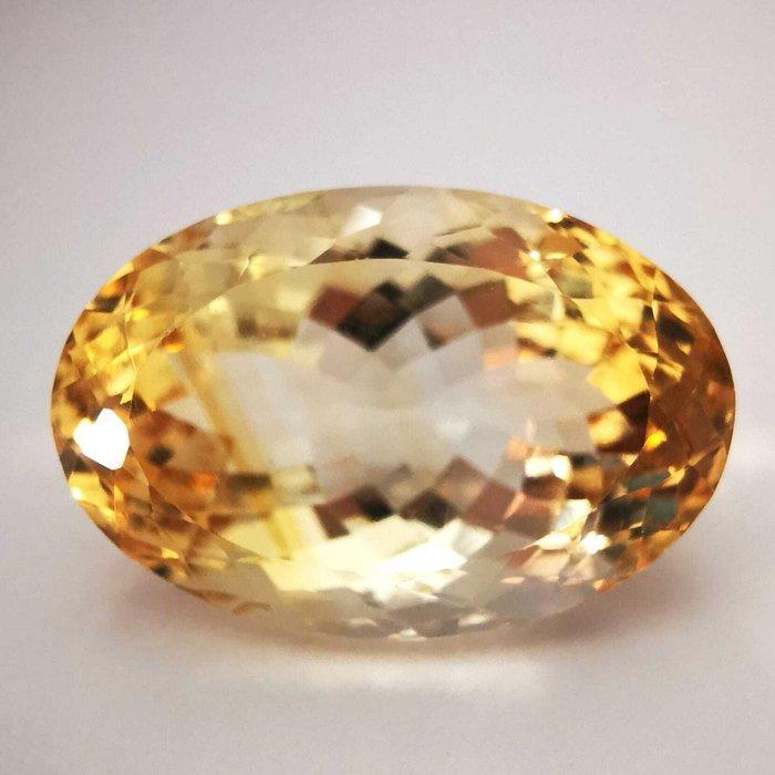 Zonder Minimumprijs Citrien - 30.19 ct - Antwerp Laboratory, Handtassen en Accessoires, Edelstenen