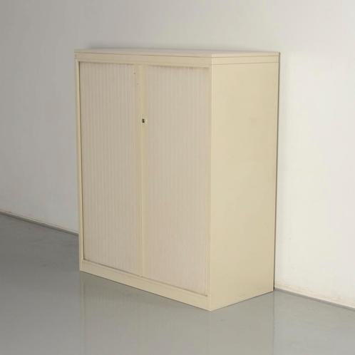 Drentea roldeurkast, creme, 138 x 120 cm, incl. 2 legborden, Huis en Inrichting, Kasten | Roldeurkasten en Archiefkasten, Gebruikt