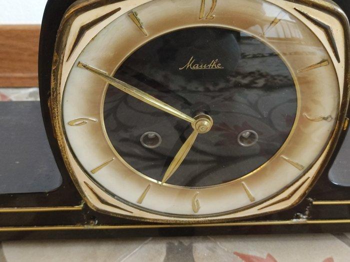 Pendule de cheminée - Mauthe - Bois, Laiton - 1960-1970, Antiek en Kunst, Antiek | Klokken