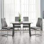 eetkamerstoel - Luxe Comfort - Grijs, Huis en Inrichting, Stoelen, Nieuw, Ophalen of Verzenden, Modern, Stof
