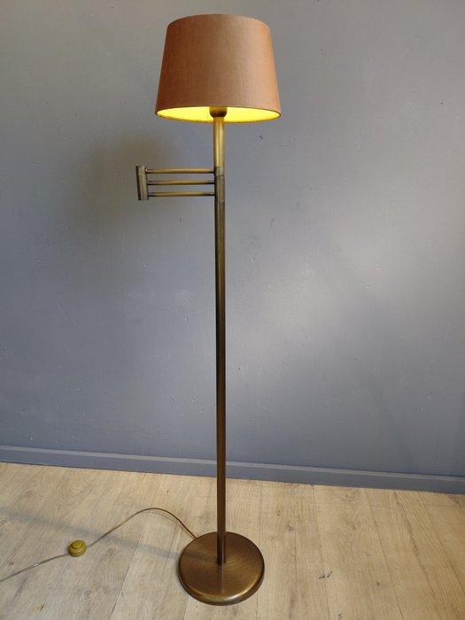 Swingarm vloerlamp - Metaal - Staande lamp - Nieuwe kap, Antiek en Kunst, Curiosa en Brocante