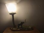 Tafellamp - olifant - Brons, Antiek en Kunst