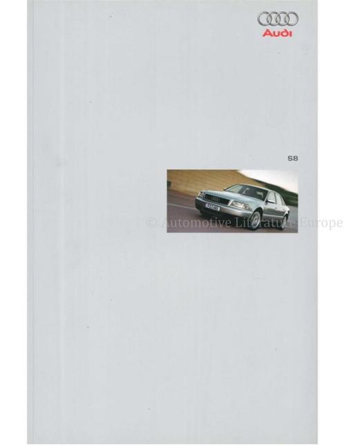 1999 AUDI S8 BROCHURE DUITS, Boeken, Auto's | Folders en Tijdschriften, Ophalen of Verzenden