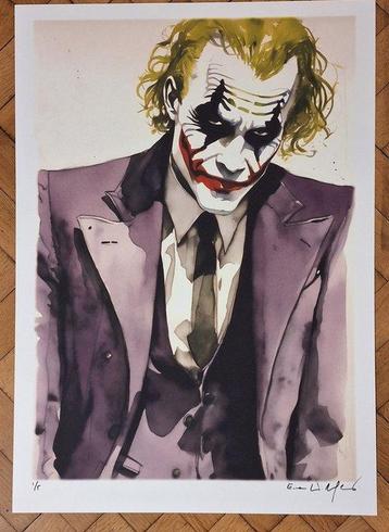 Joker - Heath Ledger - watercolor edition by Emma Wildfang -