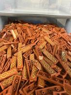 Lego Onderdelen - Lego 1x4 tegels bruin slangprint 100 stuks, Nieuw