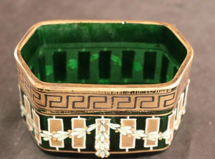 Jugendstil miniatuur - Jardinière - Glas, Antiek en Kunst, Kunst | Designobjecten