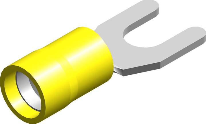 Terminal À Fourche Jaune M6 4.0-6.0mm² Isolé En PVC -, Bricolage & Construction, Électricité & Câbles, Envoi