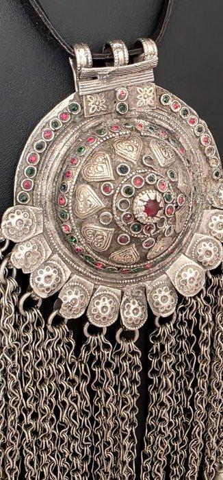 zilverlegering. - Hanger - Bijou Afghan, Antiek en Kunst, Kunst | Niet-Westerse kunst