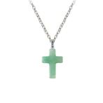 Fako Bijoux® - Ketting - Kruisje Mini - Aventurien -, Handtassen en Accessoires, Kettingen, Verzenden, Nieuw
