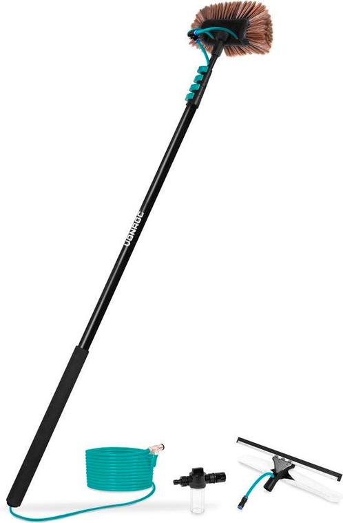 VONROC Telescopische wasborstel – 6,50m - Incl. Borstelkop,, Doe-het-zelf en Bouw, Gereedschap | Overige machines, Ophalen of Verzenden