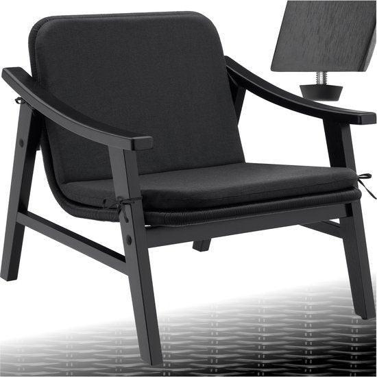 2dekans | tectake® Tuinstoel - Houten Stoel voor Balkon of, Tuin en Terras, Tuinsets en Loungesets, Ophalen of Verzenden