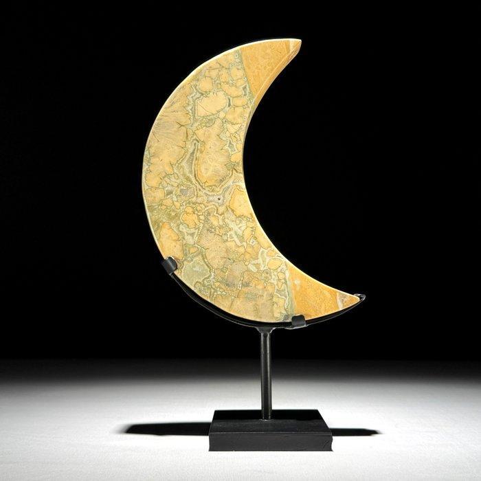 GEEN RESERVEPRIJS - Prachtige Onyx- Maansvormig op een op, Antiek en Kunst, Kunst | Designobjecten