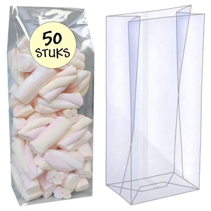 Fako Bijoux - Blokbodemzakjes Plastic Transparant -, Diversen, Cadeauverpakkingen, Verzenden