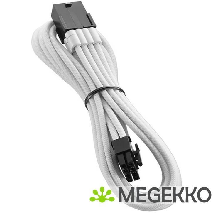 CableMod PRO ModMesh 8-Pin PCIe Extension 45cm Wit, Computers en Software, Overige Computers en Software, Nieuw, Verzenden