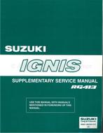 2002 SUZUKI IGNIS SUPPLEMENT SERVICE MANUAL ENGELS