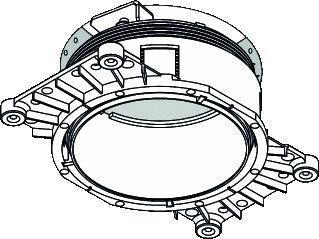 Delta Lichte Mech. Behuizing verlichtingsarmatuur - 15212, Doe-het-zelf en Bouw, Bouwverlichting, Verzenden