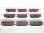 Piko H0 - Modeltrein goederenwagonset (9) - 9x openbakwagens, Hobby en Vrije tijd, Nieuw