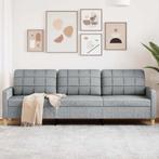 vidaXL Driezitsbank 210 cm stof lichtgrijs, Huis en Inrichting, Zetels | Zetels, Verzenden, Nieuw