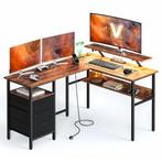 Bureau met LED & USB | OP = OP | Slimme Studentiedeal, Huis en Inrichting, Verzenden, Elektrisch, Gebruikt, Bureau